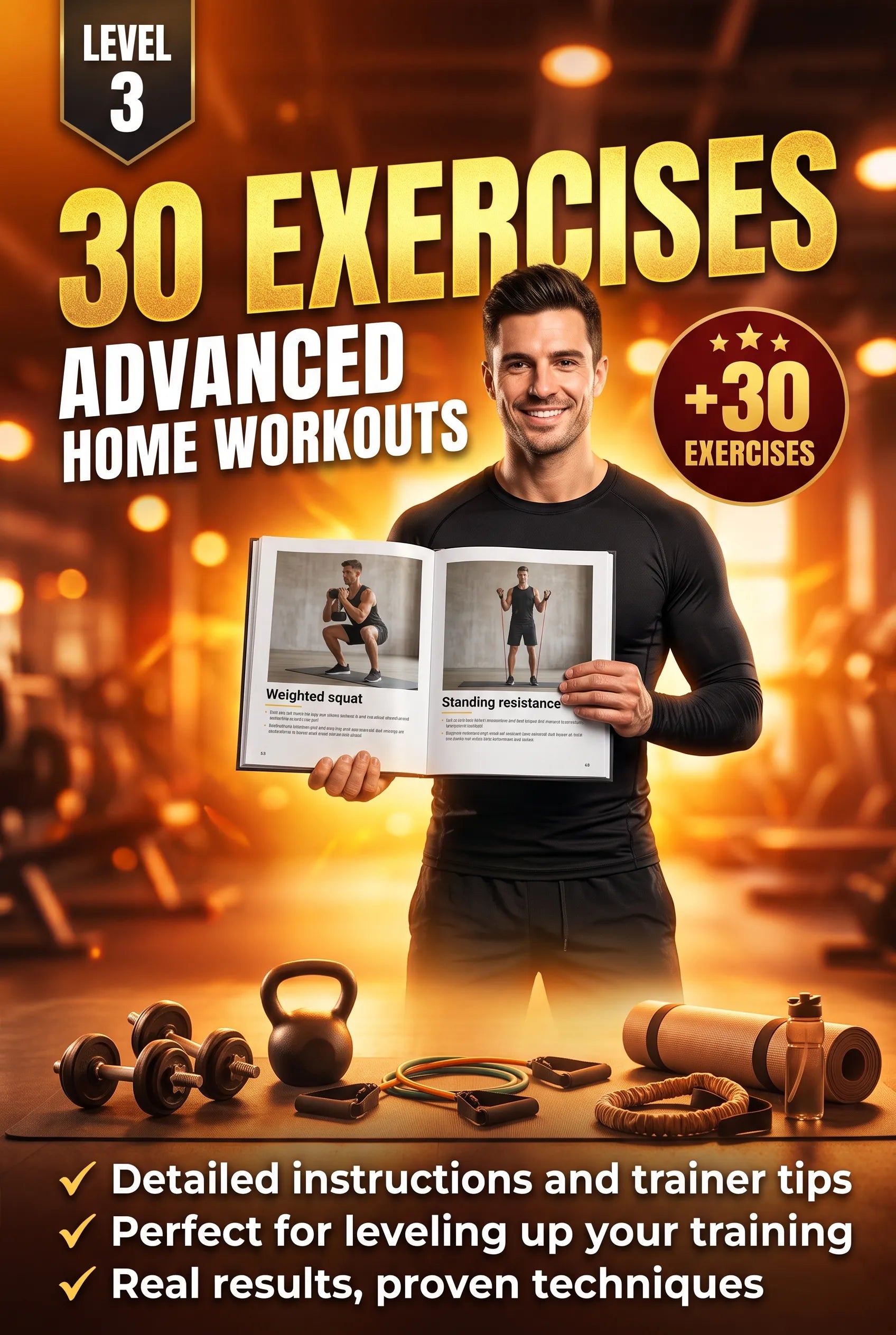 Level 3 – 30 Exercises: Advanced Home Workouts